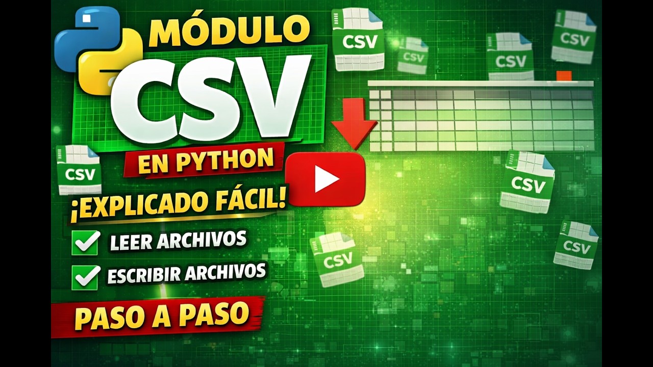 Módulo CSV en Python explicado fácil: cómo leer y escribir archivos paso a paso