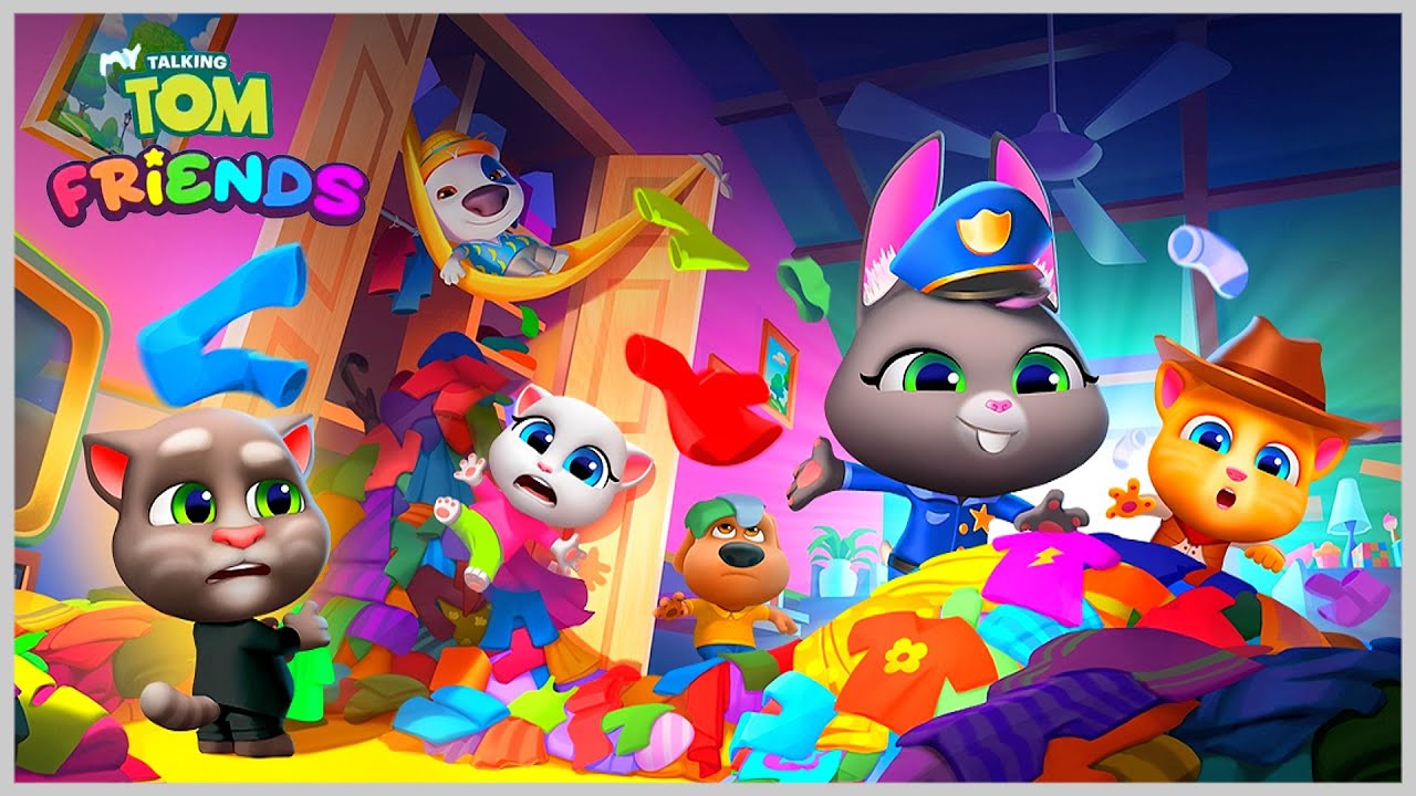 Говорящий ТоМ Уборка в Доме День подвижных игр с Мячом игровой Мульт