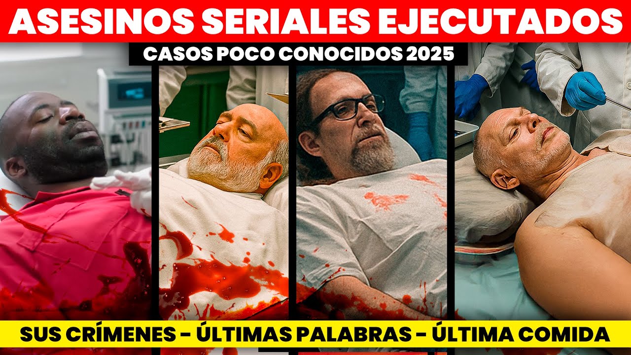 Estados Unidos EJECUTÓ 5 ASESINOS SERIALES ( Casos poco conocidos ) | Crímenes + Últimas palabras