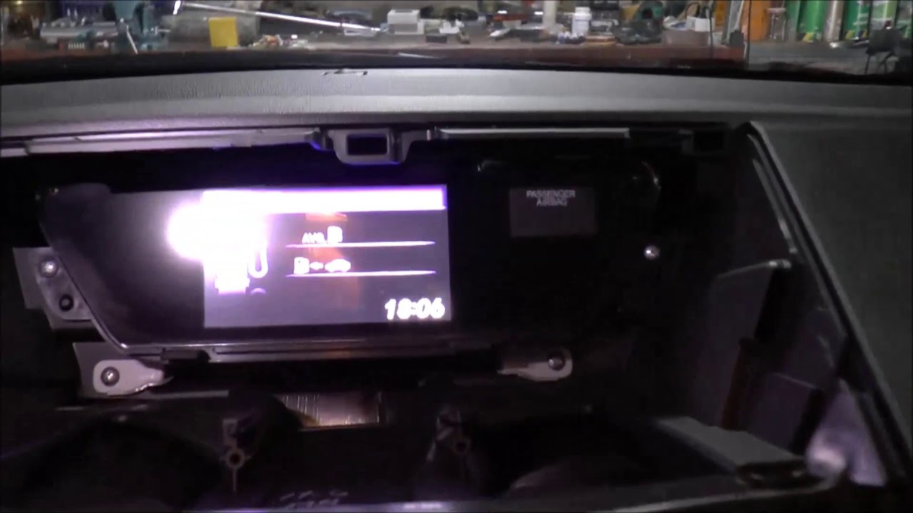 How to remove the upper display - Honda CR-V, 2012-2018, rearview camera image