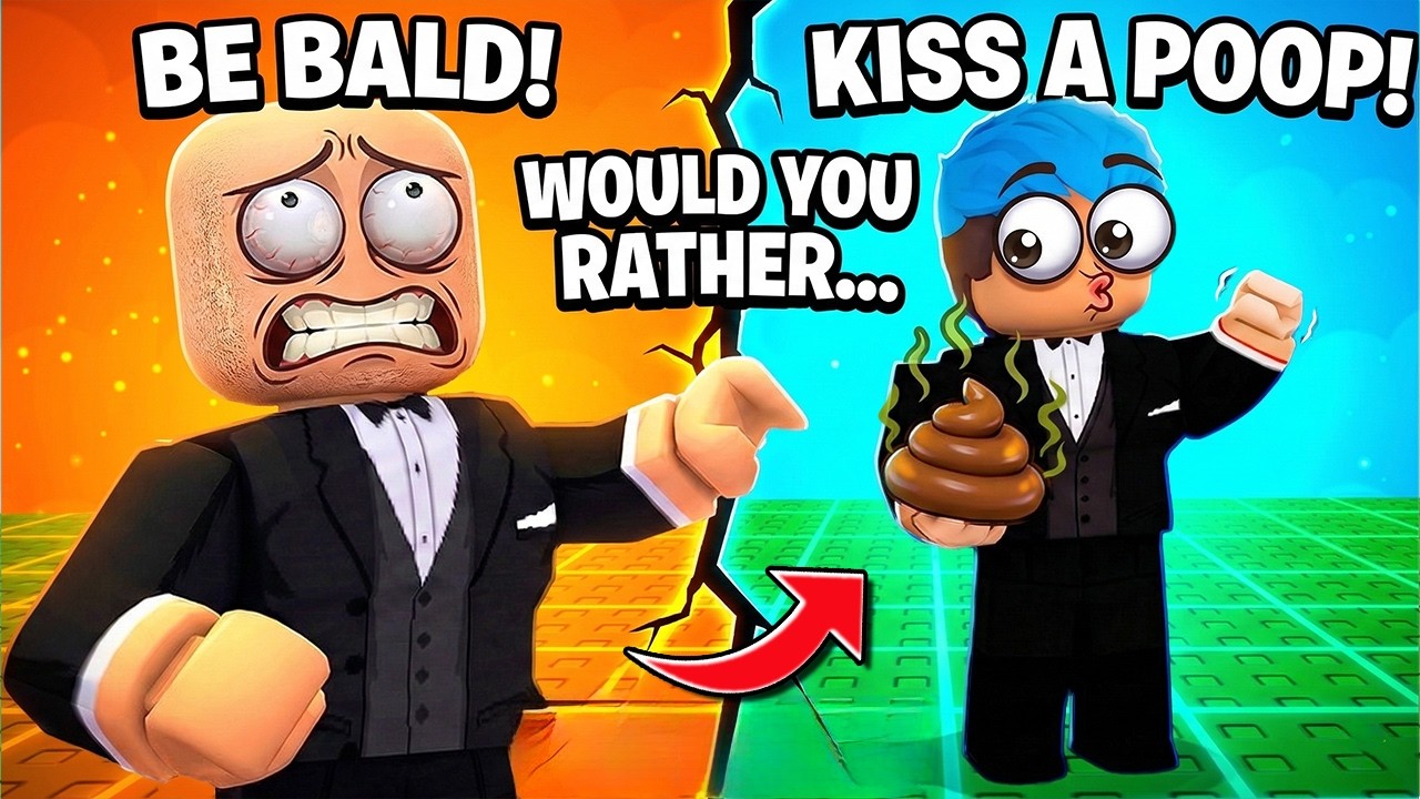 I WILL KISS MY POOP OR BE BALD | Roblox | Would Your Rather but it Actually Happens!