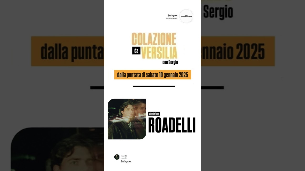 COLAZIONE DA VERSILIA - OSPITE: ROADELLI