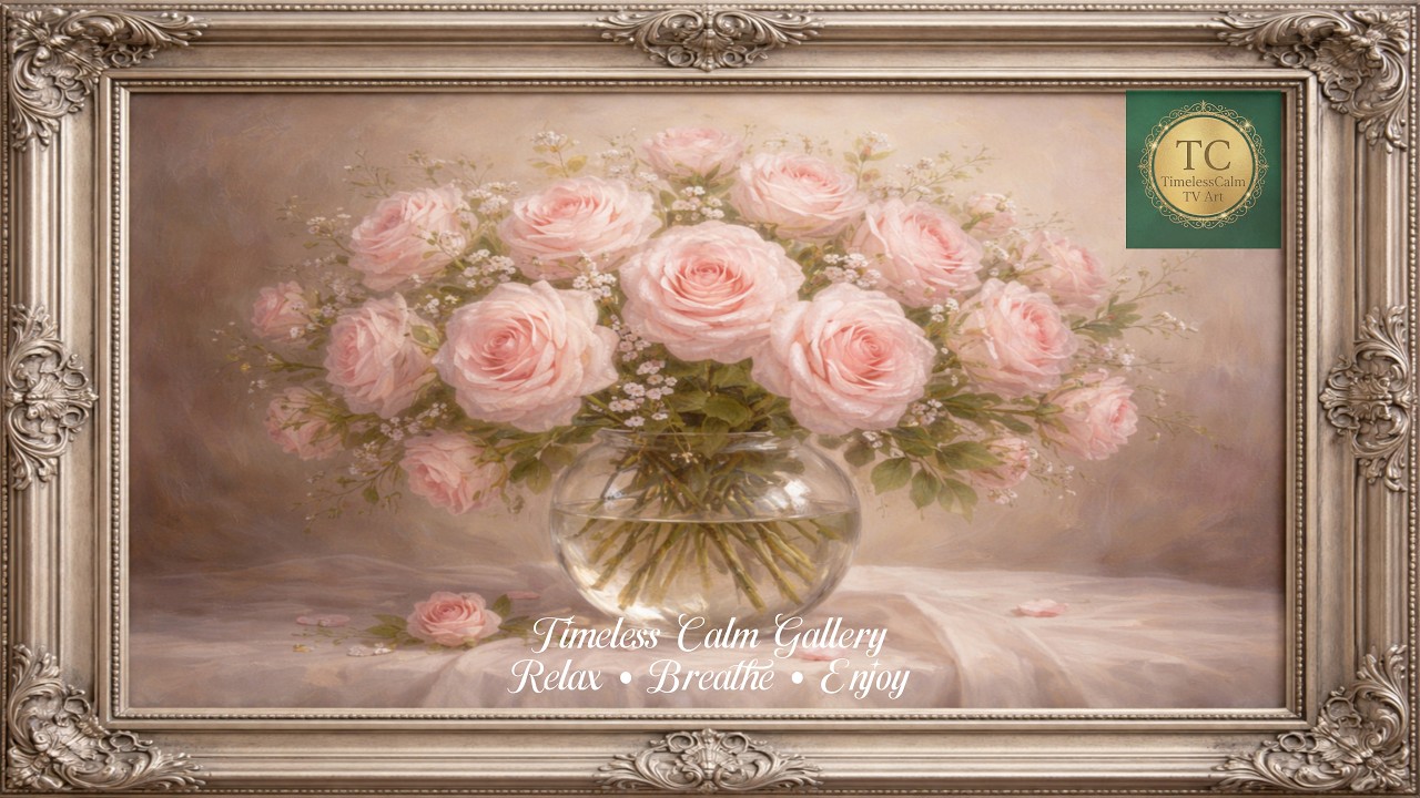 Vibrant Flower Bouquet | Relaxing TV Wall Art for Deep Calm & Stress Relief 4K