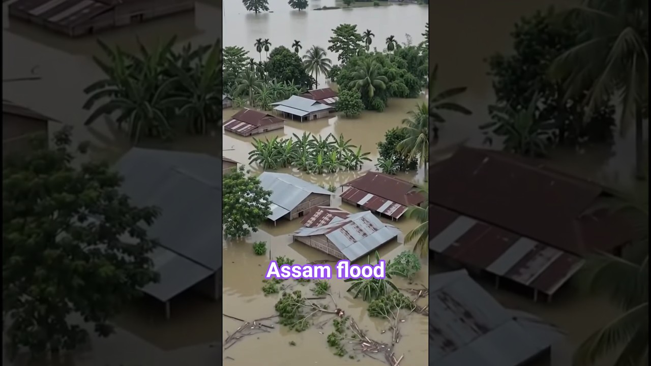 Assam 😭#AssamFlood #NatureWrath #FloodInAssam #AssamRain #Disaster #NaturalDisaster #FloodUpdate