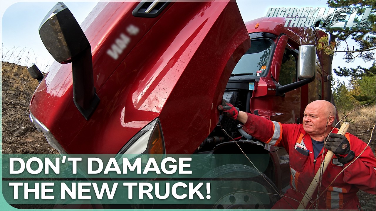 Jamie Rescues a Brand-New Semi From a Steep Ditch | Highway Thru Hell Universe Season 11 Episode 4