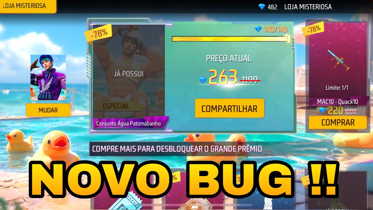 NOVO BUG PARA PEGAR 90% NA LOJA MISTERIOSA DO FREE FIRE ! TESTEI O EVENTO E MOSTREI TUDO !