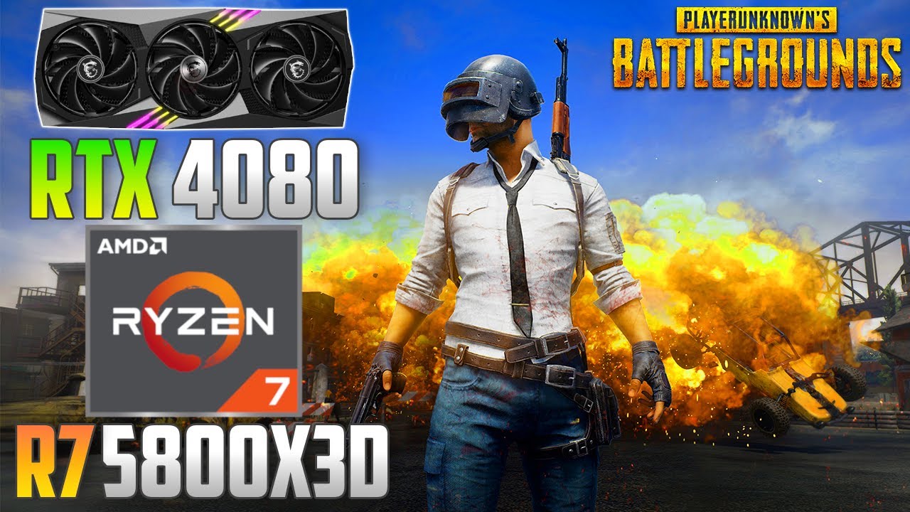 PlayerUnknown's Battlegrounds : RTX 4080 + Ryzen 7 5800X3D | 4K - 1440p - 1080p | High & Low