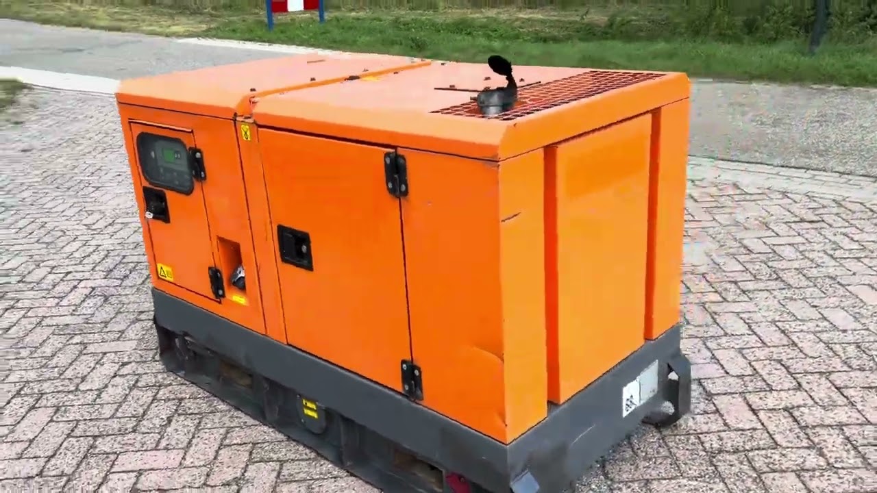 Starting Up 20 KVA Industrial Generator with kubota Engine Atlas Copco QAS 20 Leroy Somer 20 kVA