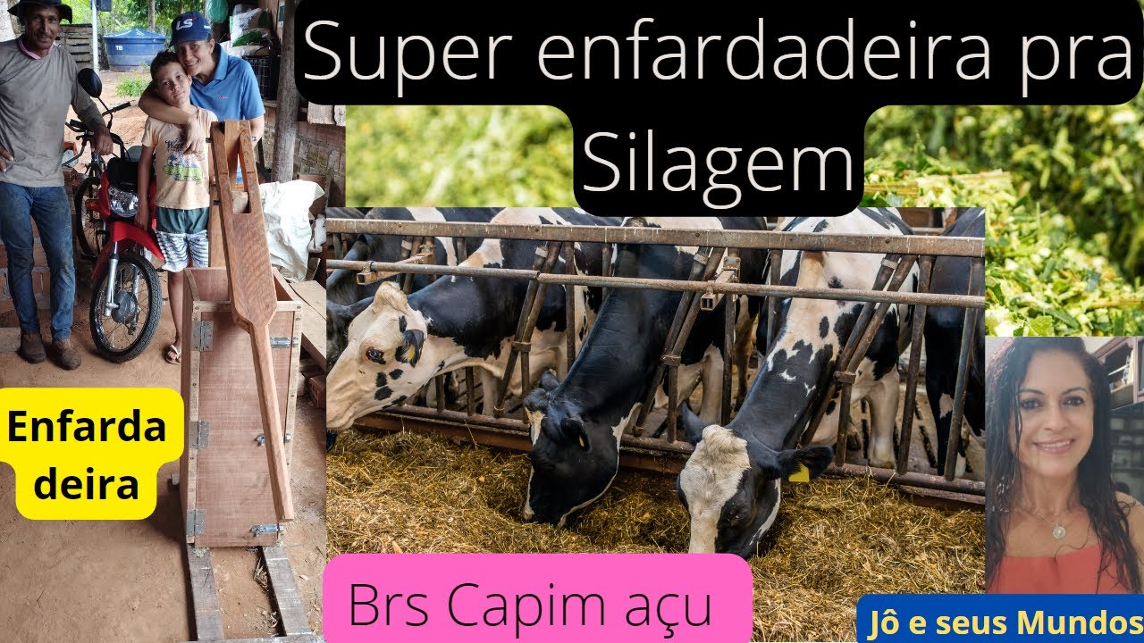 Como fazer uma Enfardadeira  Manual pra Silagem, Empacotadeira pra silagem, Brs capim açu.