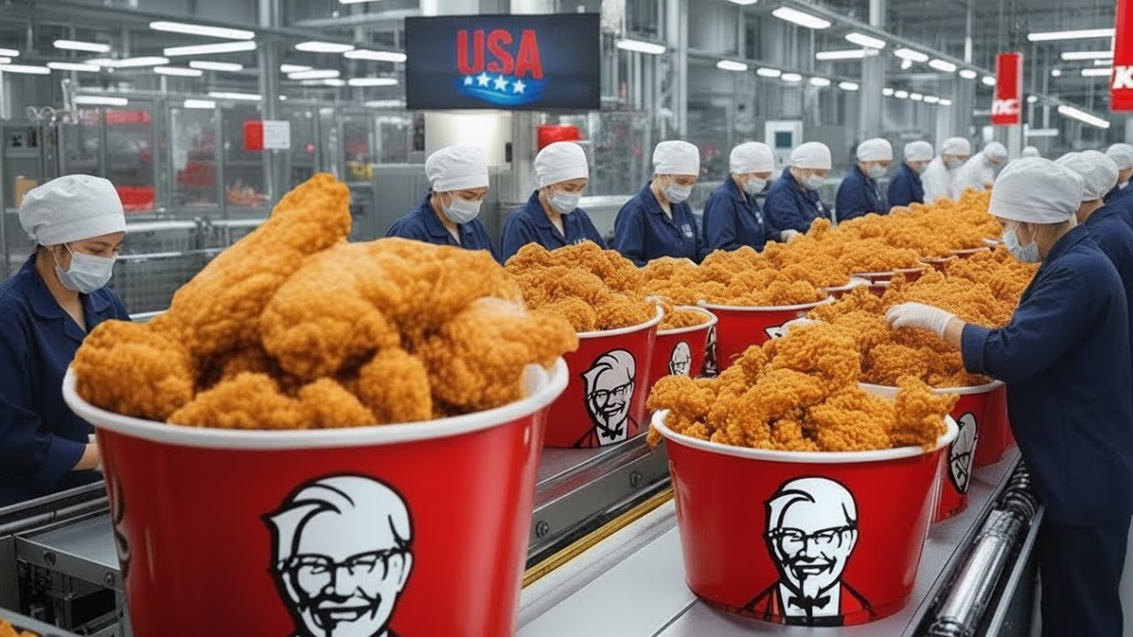 nside KFC’s Secret Factory: From Chicken to Bucket (Full Tour)
