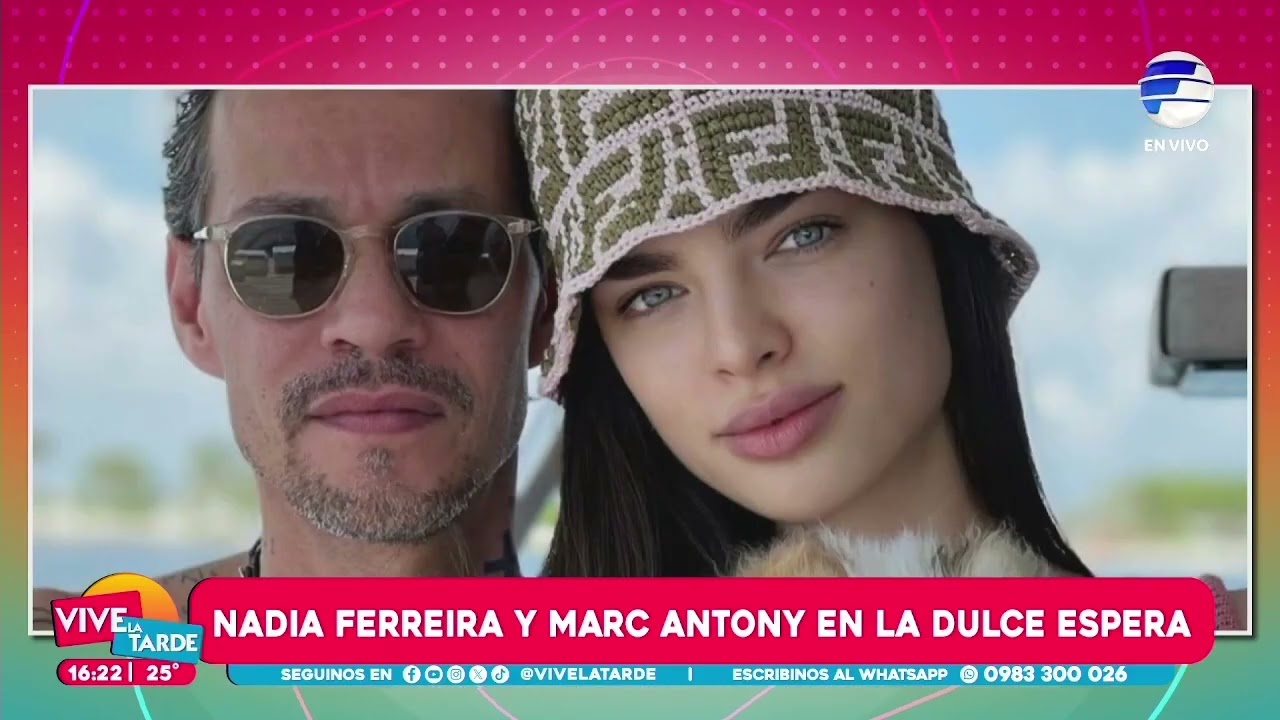 Con una emotiva publicación en redes, Nadia Ferreira y Marc Anthony anuncian que están esperando a s