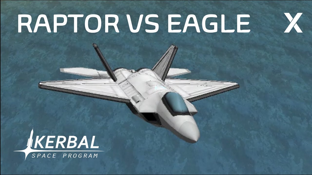 F-22 Raptor vs F-15 Eagle | Kerbal Space Program & BD Armory