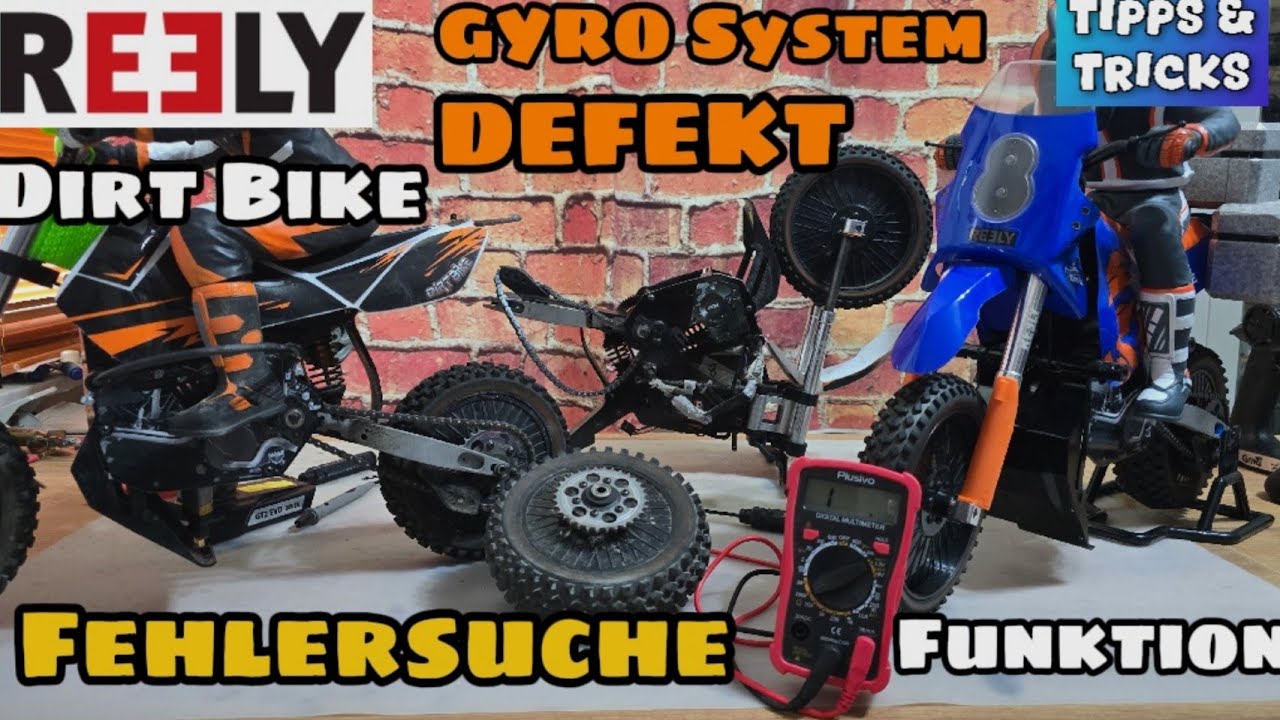UNFAHRBAR! GYRO System defekt beim Reely Dirt Bike - Fehlersuche Ursache Funktionsweise