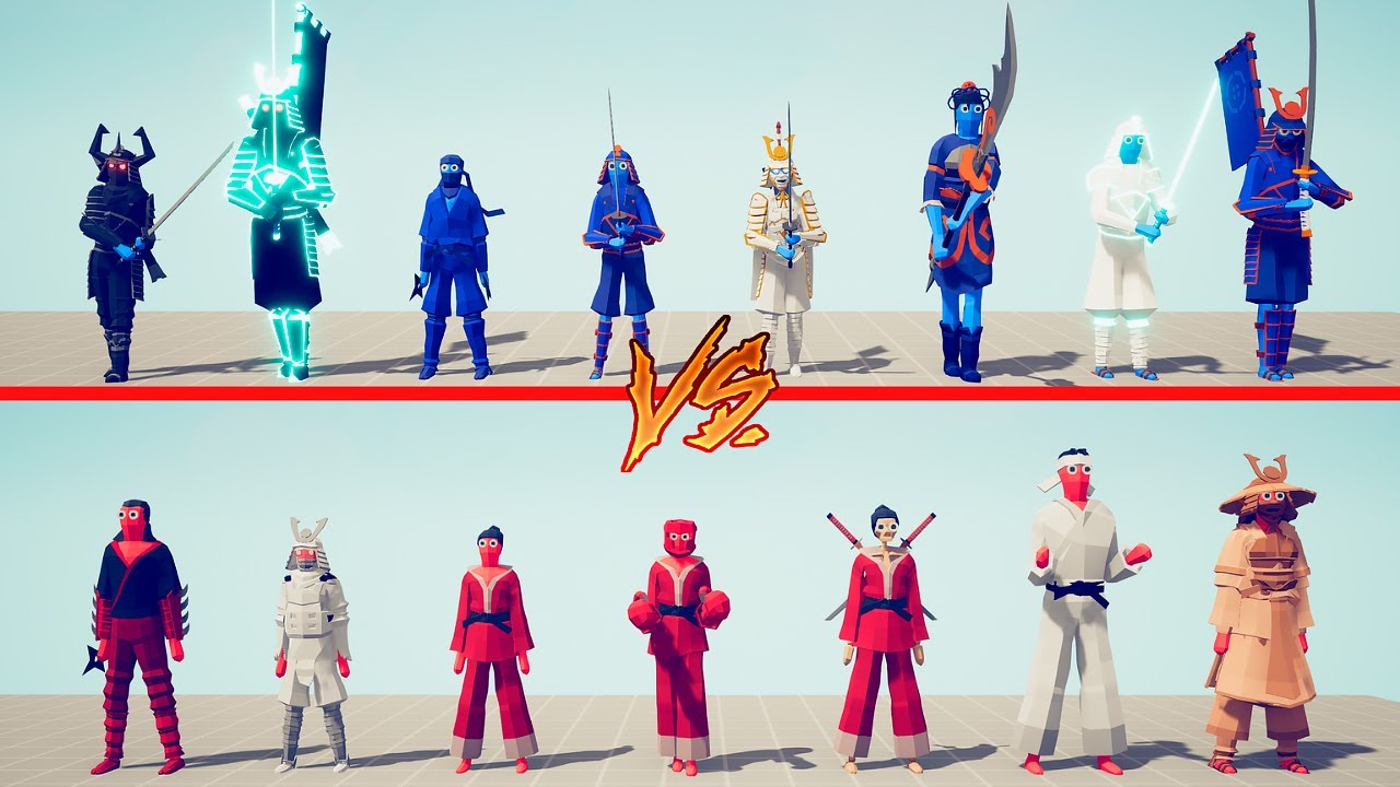 NEW SAMURAI TEAM vs TAEKWONDO TEAM - Totally Accurate Battle Simulator | TABS