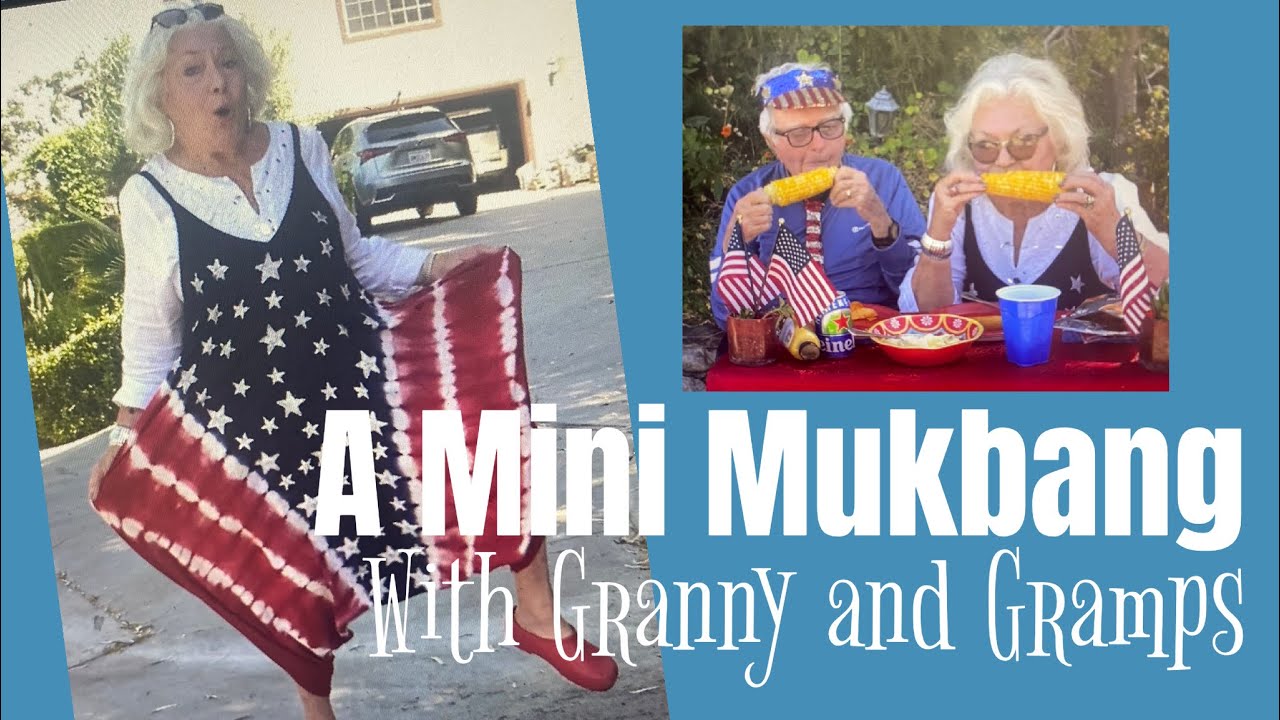 A July 4th Outdoor Mukbang with Nanny and Moose