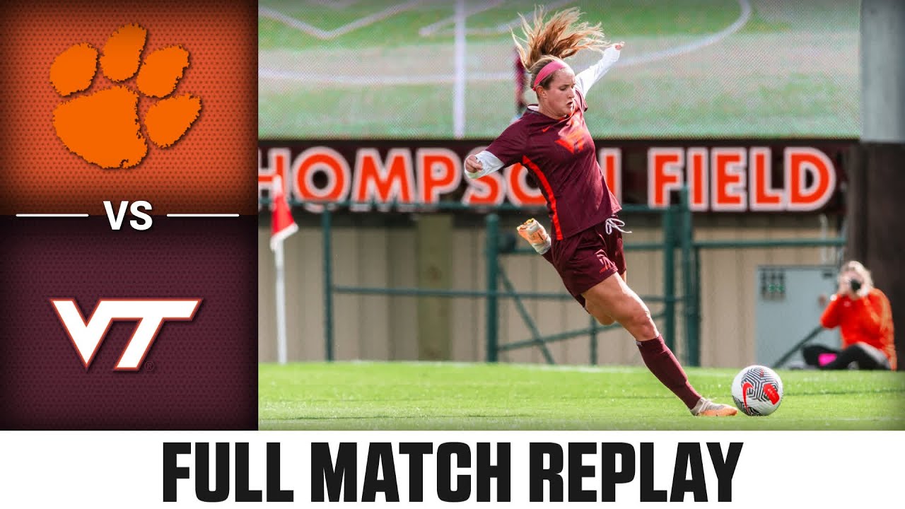 Clemson vs. Virginia Tech Full Match Replay | 2023 ACC Women's Soccer