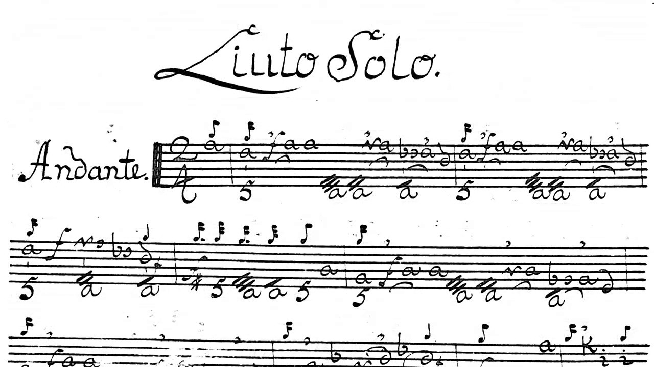 Bernhard Joachim Hagen - Sonata à Liuto Solo in B flat Major