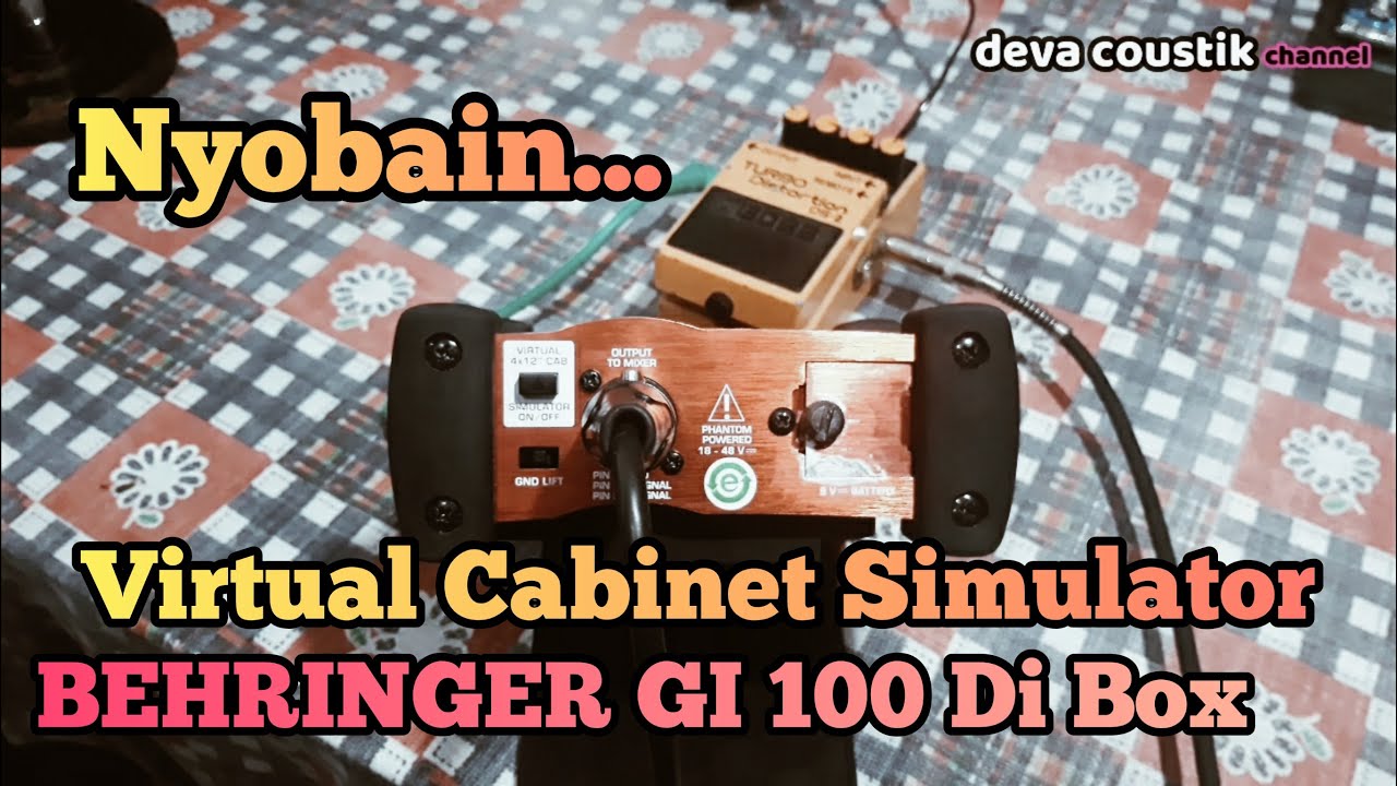 BEHRINGER ULTRA GI 100 DIRECT BOX - DEMO SOUND VIRTUAL CABINET SIMULATOR - BOSS TURBO DISTORTION DS2