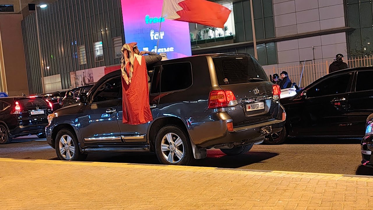 Bahrain wins Gulf cup football | celebration at Seef