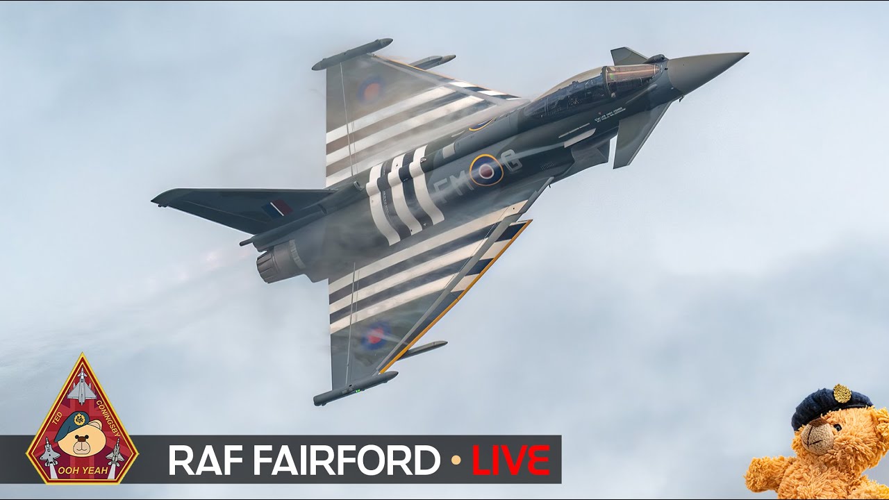 LIVE RIAT 2024 AIR TATTOO AIRSHOW F-15, F-16, F-18, EUROFIGHTER • RAF FAIRFORD 19.07.24