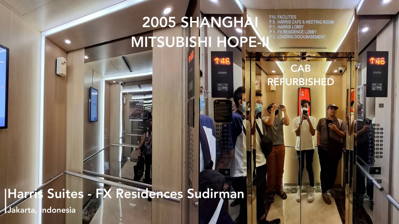 Shanghai Mitsubishi Traction Elevators at Harris Suites - FX Residences Sudirman, Jakarta