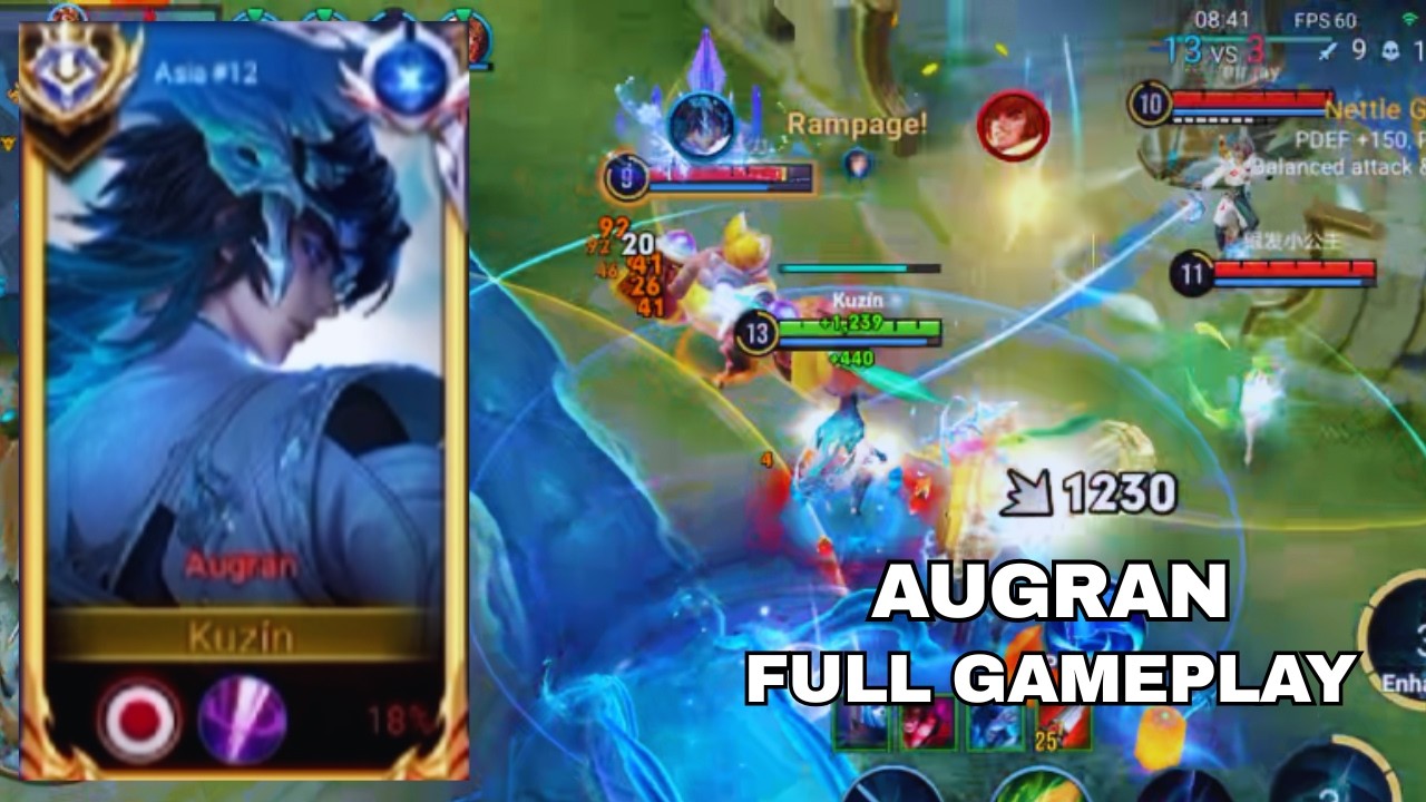 I DESTROYED THEM!! 19 KILLS  AGGRESSIVE AUGRAN GAMEPLAY HONOR OF KINGS