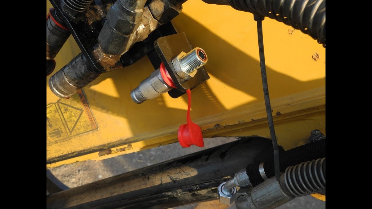 Установка сливной линии картера на мой Caterpillar 308E2.
