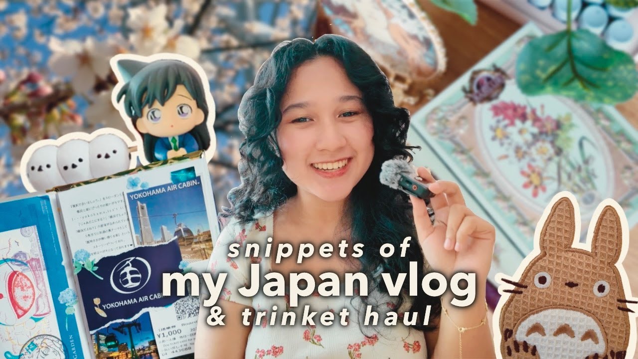 mini japan vlog + trinket haul 🌼🌷 whimsical souvenirs | scrapbooking | sakura season ೃ࿔*:･