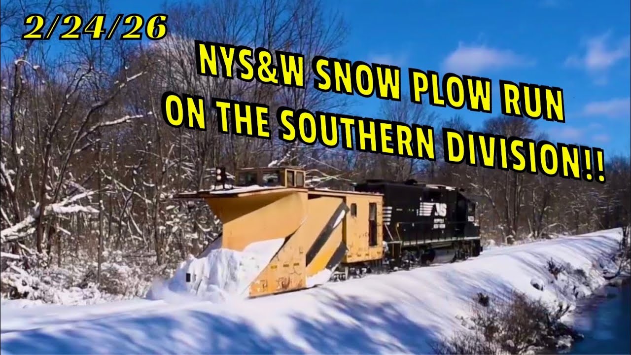NYS&W Snow Plow Run On The Southern Division!!