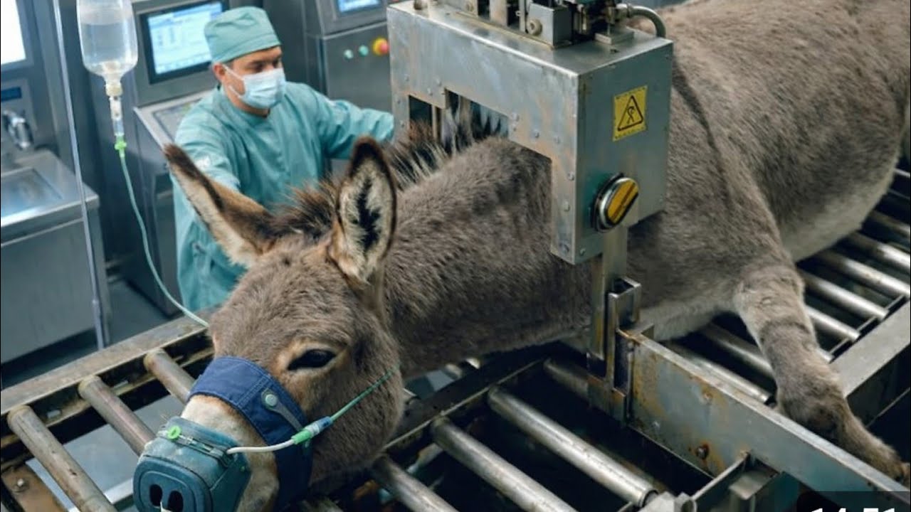 Inside the Donkey-Leather Factory: From Raw Hide to High-End Luxury Leather (Full Process)