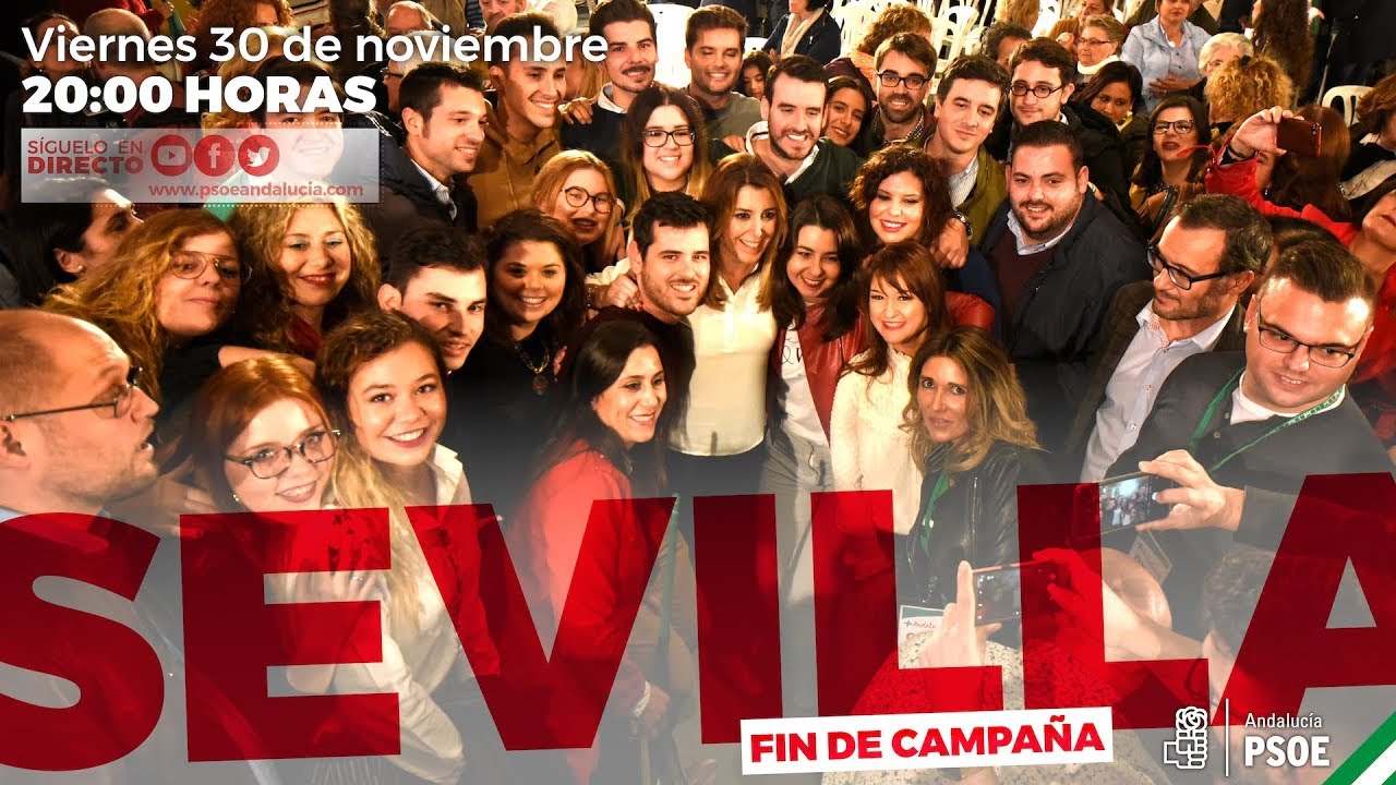 Acto Fin de Campaña con Susana Díaz en Sevilla