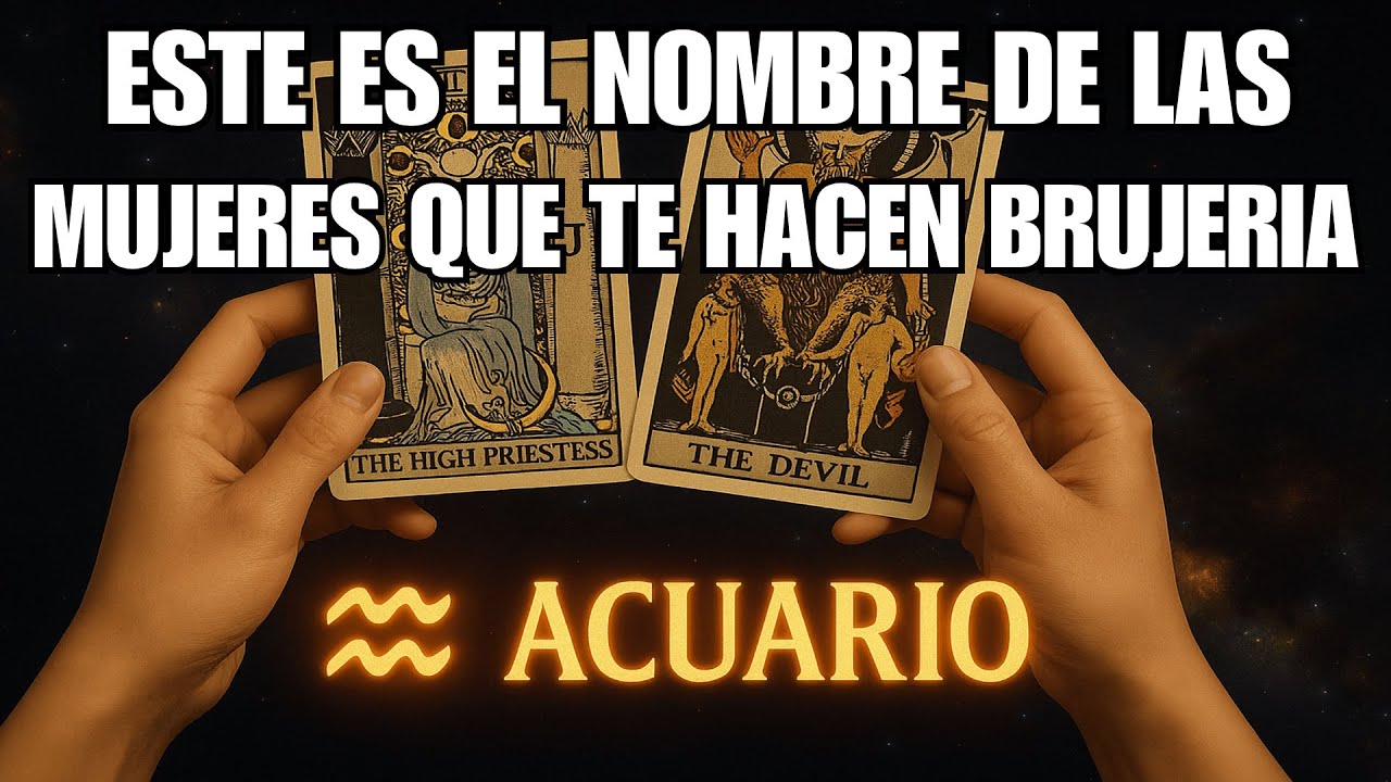 ACUARIO♒☠️TE DIGO EL NOMBRE DE LA MADRE Y LA HIJA Q TE TIENEN UN TRABAJO EN ALTAR CON TU FOTO #tarot