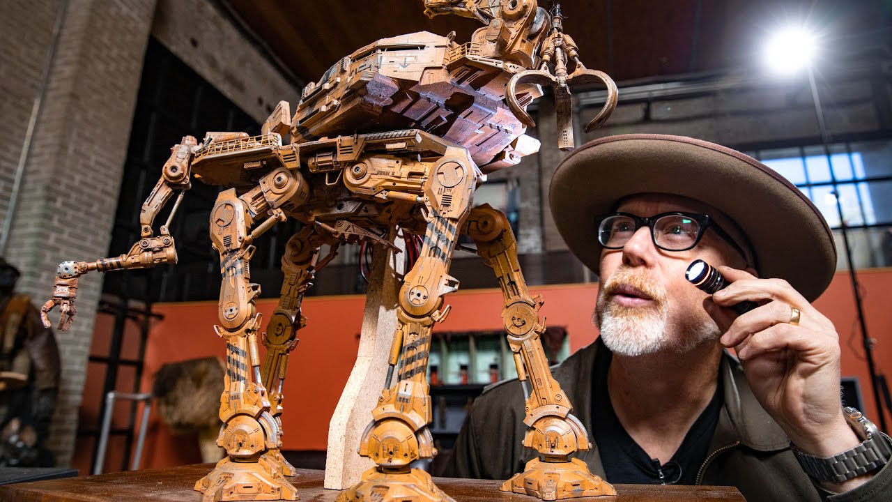 Adam Savage Meets Star Wars' New Stop-Motion Walkers!