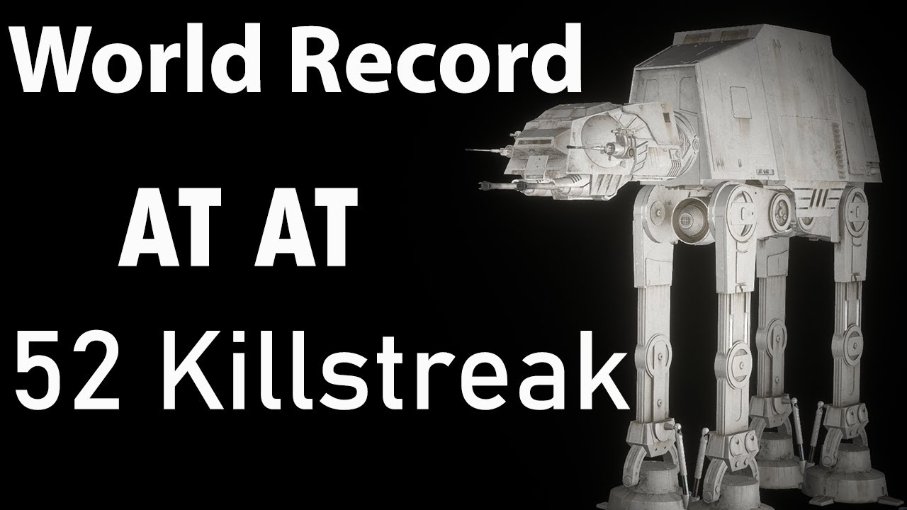 Star Wars Battlefront 2 - AT-AT World Record [Tied] 52 Killstreak (Endor)