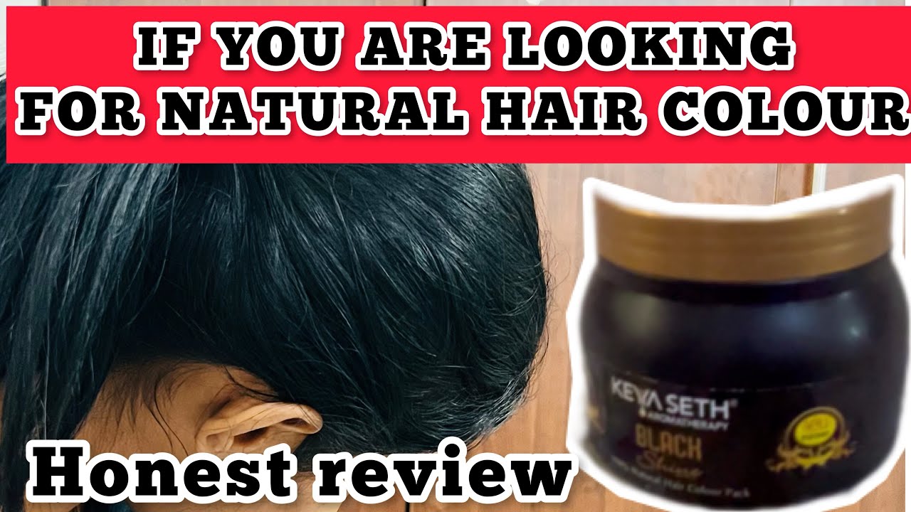 Natural hair color for GREY HAIR ||KEYA SETH BLACK SHINE HAIR || honest review || #haircolour #howto
