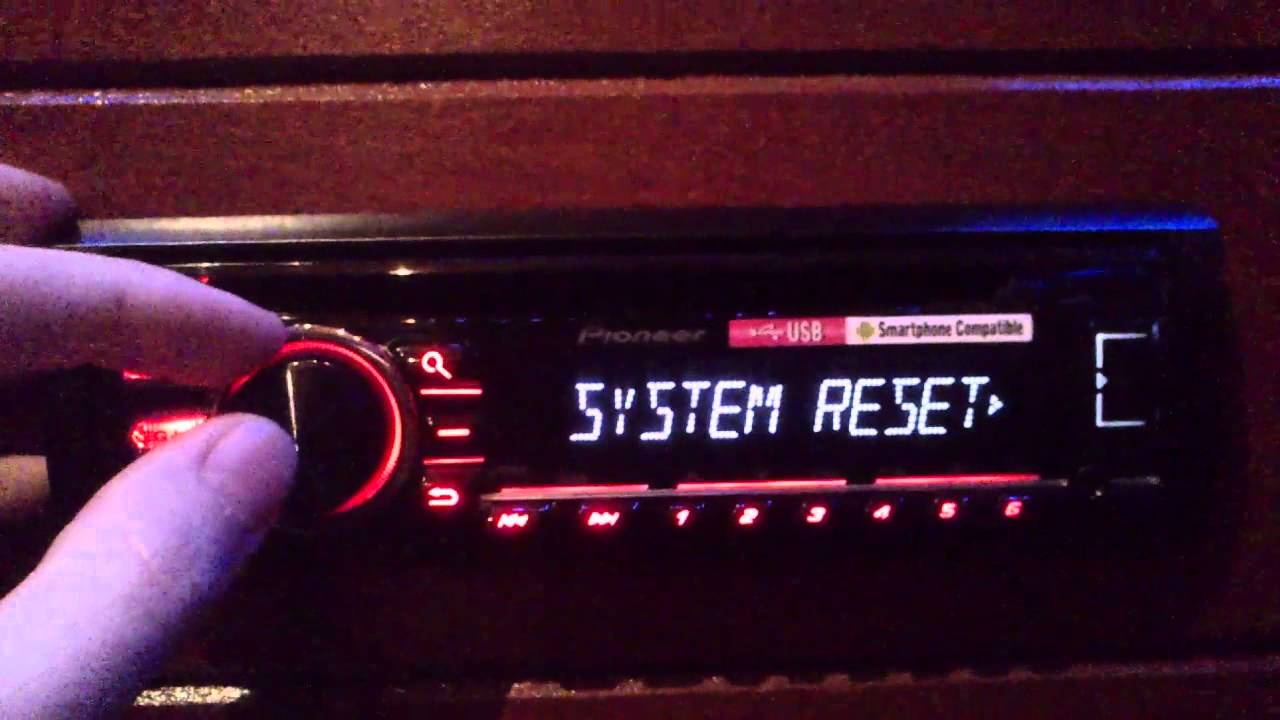 Pioneer DEH-1700UB hidden menu