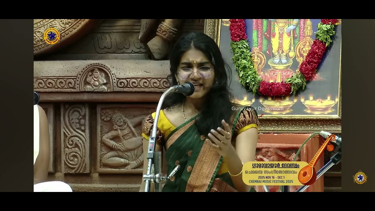 Vibha @ Guruvayur #Chembai Sangeetolsavam  2025 # Swathi Thirunal # Gopalaka Pahimaam#