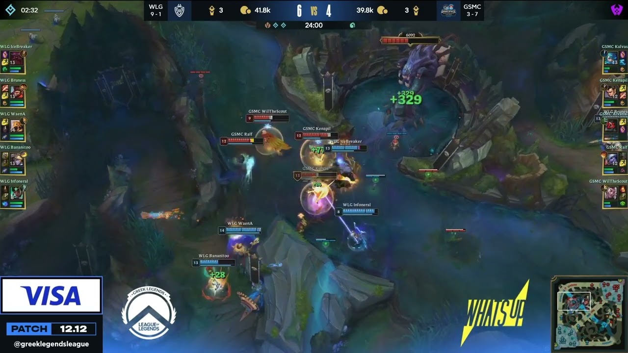 WL Gaming Baron Fight vs Gamespace - Greek Legends League Summer Split 2022