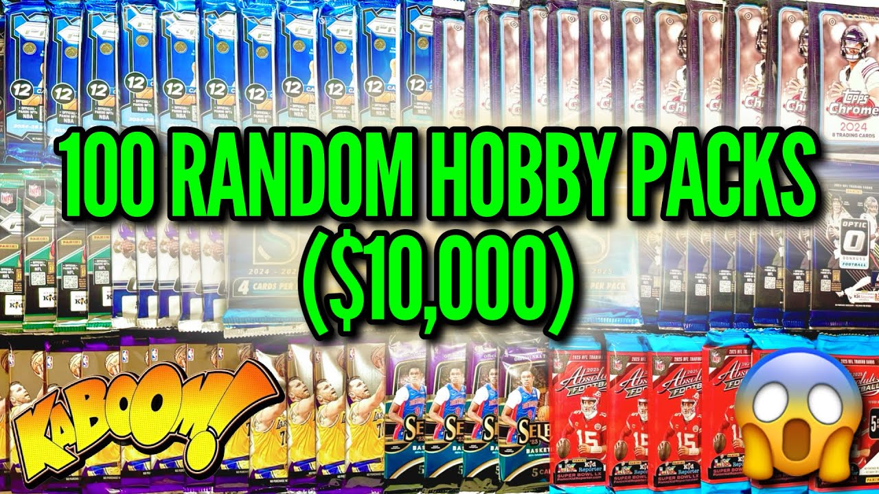 I SPENT $10,000 ON 100 RANDOM HOBBY PACKS (INSANE CASE HITS)! 😱🔥