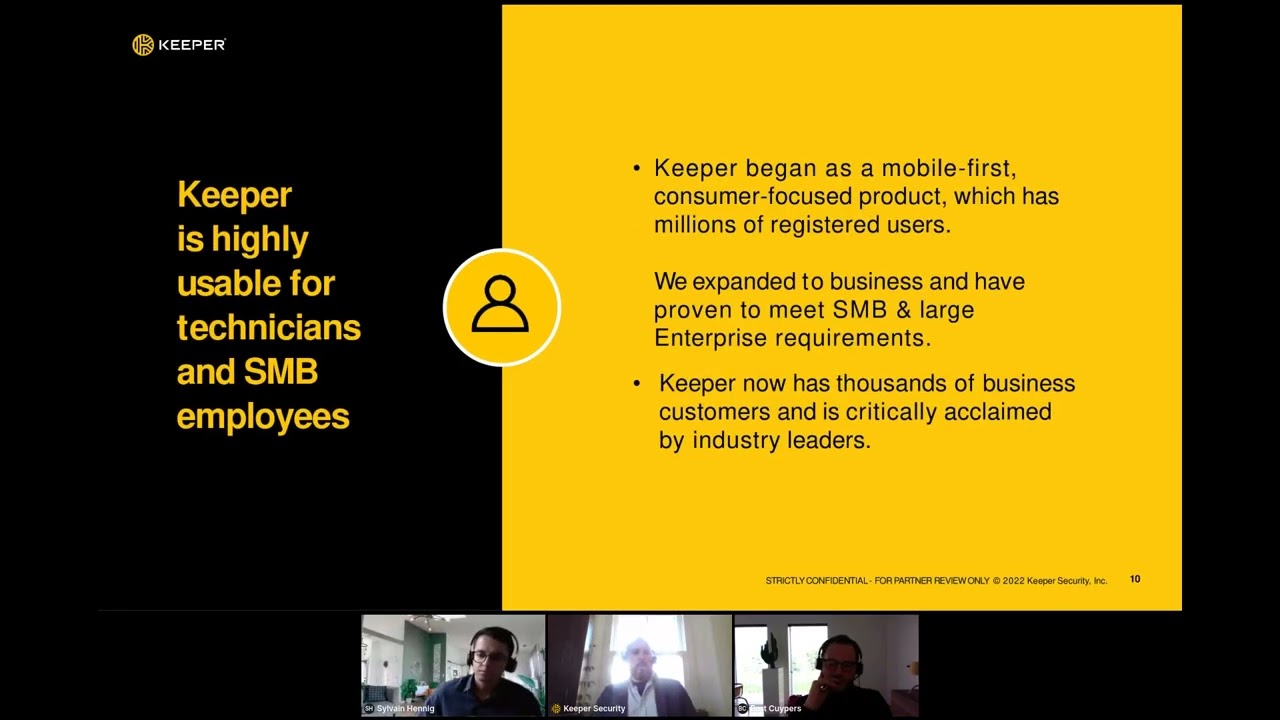 [Replay] Presentation of Keeper Security (Password Manager for MSP) distributed by FieldTrust