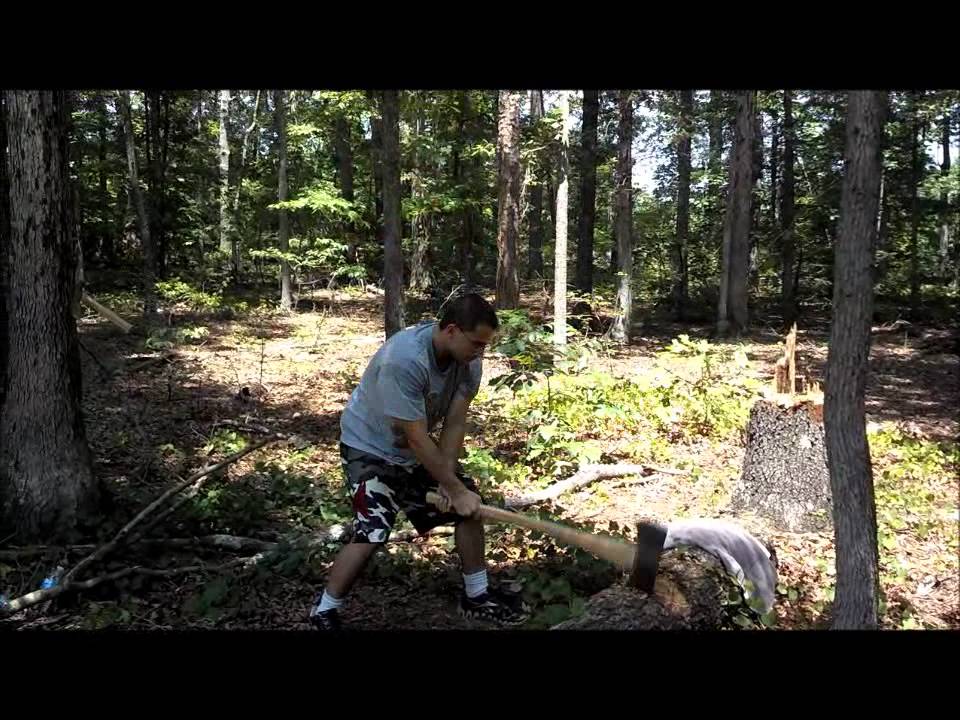 Real Anime Training Demonstrations: Wood Chopping