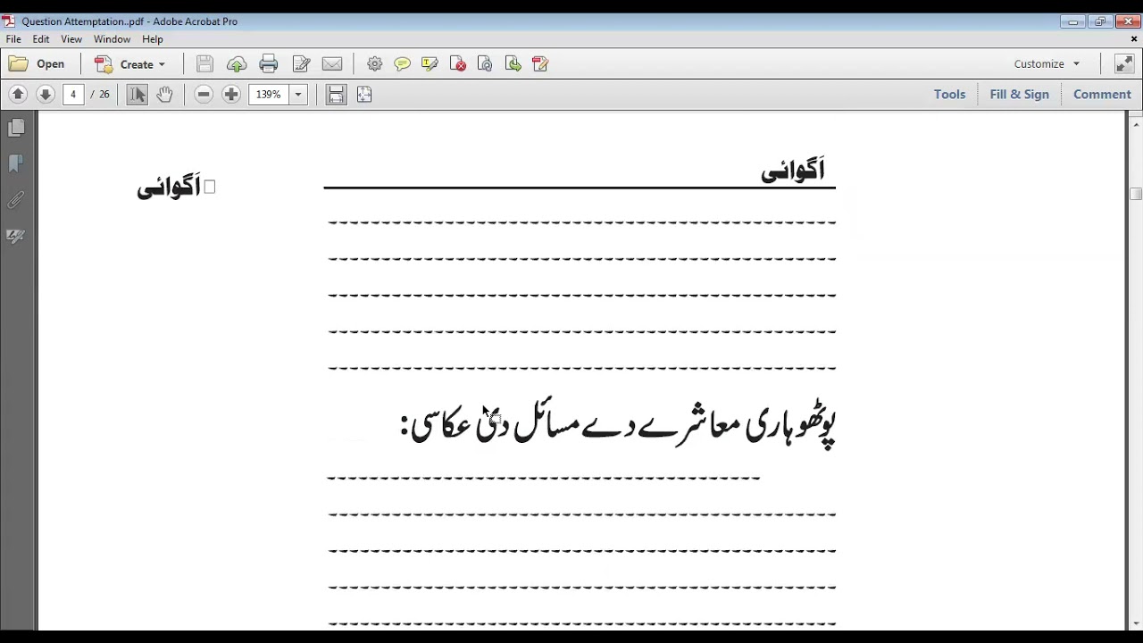 CSS/PMS punjabi paper attempption techniqes