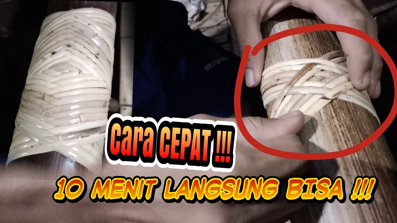 CARA PENGIKATAN TALI ROTAN, SAUNG GAZEBO BAMBU