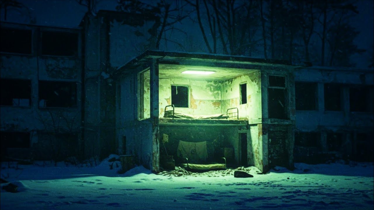 Snowy Apocalypse Bunker Ambience | Cold Winter Storm, Abandoned Survival 4K