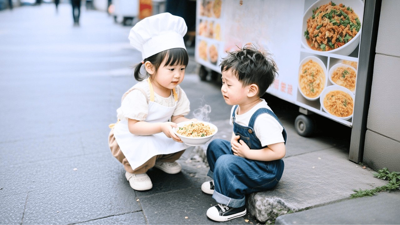 小女孩一碗炒飯救了男孩一命，怎料男孩竟是權势滔天的豪門少爺！一碗炒飯他找了十年，路邊攤的一口飯讓他立刻認出眼前就是那個她！#反轉  #短劇 #親情