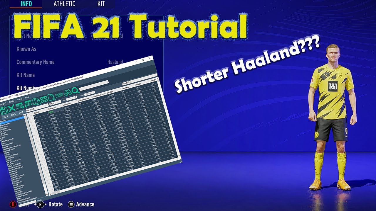 FIFA 21 Tutorial | Change existing player age, potential, height (Very Easy!!!)