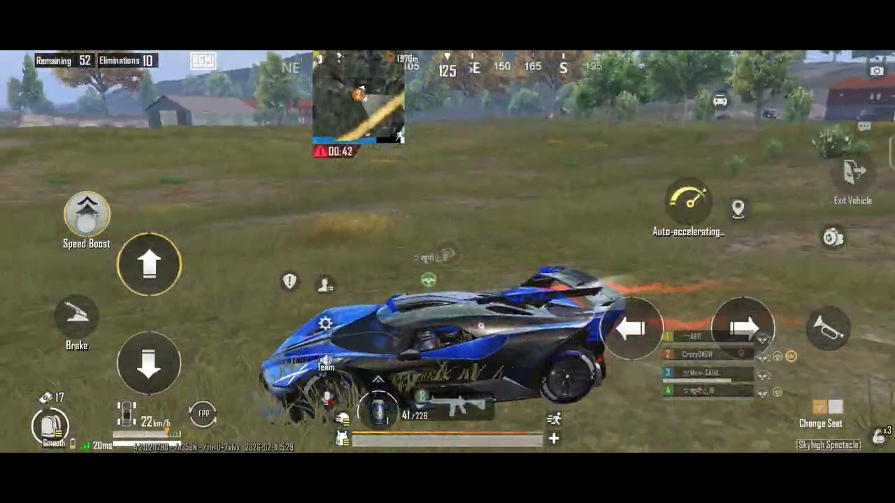 BGMI bugatti car drifting,finished And  Rank Push and 12 finished chicken dinner.my I'd :5423406566.
