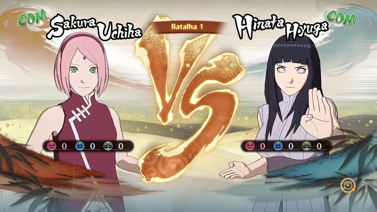 ROAD TO BORUTO DUBLADO PT-BR Sakura Uchiha vs Hinata Hyuga (COM vs COM)