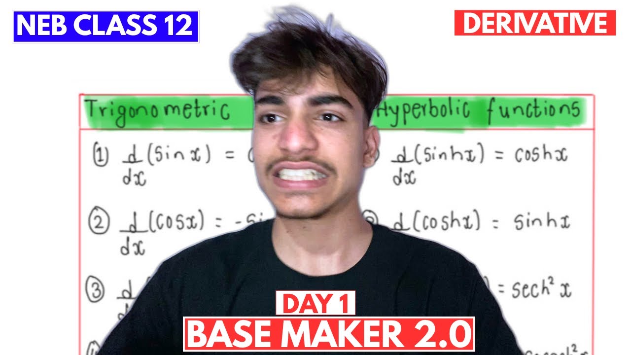 Base Maker 2.0 – First Class 🎉 | Derivative of Hyperbolic Function | Class 12 Board Must Questions