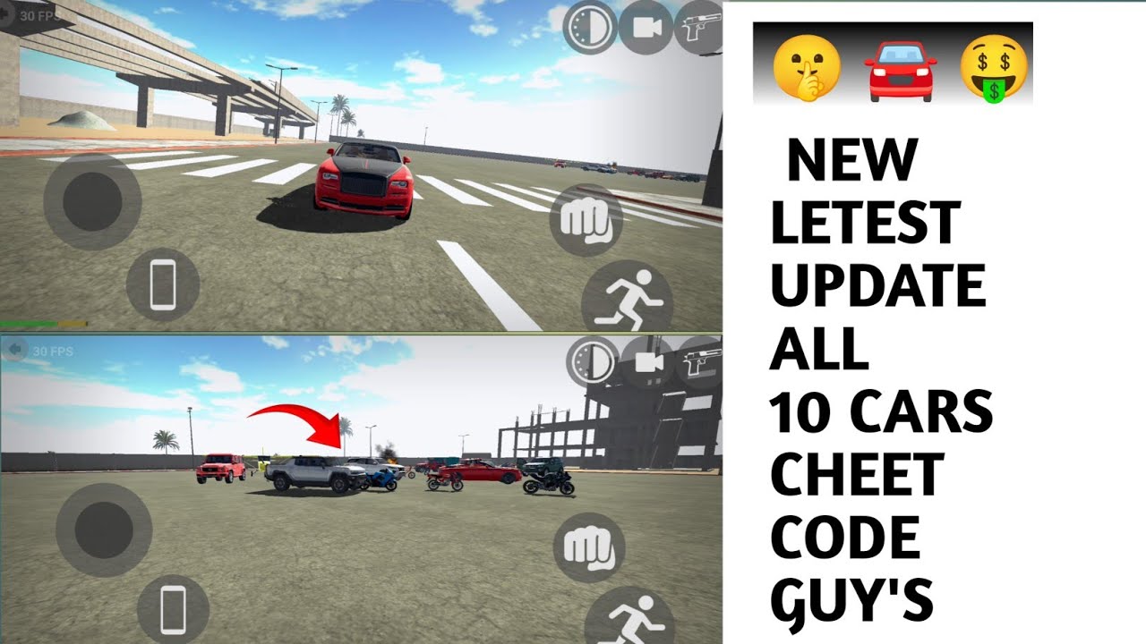 NEW letest update all 10 cars Cheet code guy's indian bike driving 3D game me